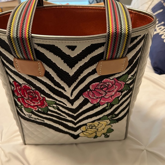 Consuela Michele chica tote Floral Embroidered Tote Bag - Picture 1 of 6